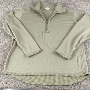 Military Shirt Mens XL Long Mid Weight Cold Weather Gen III Waffle Fleece F240